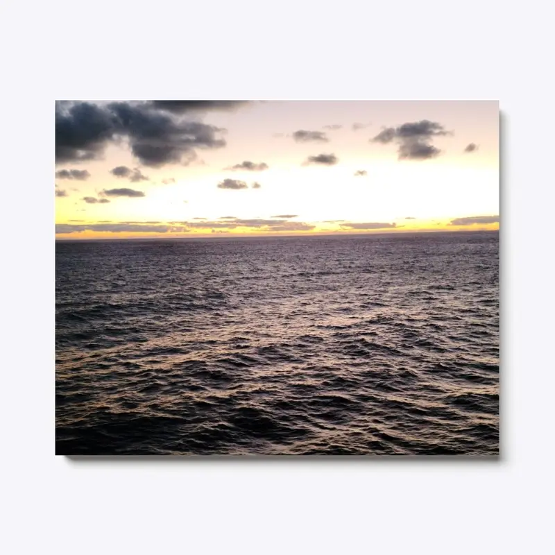 A sunrise on the sea 