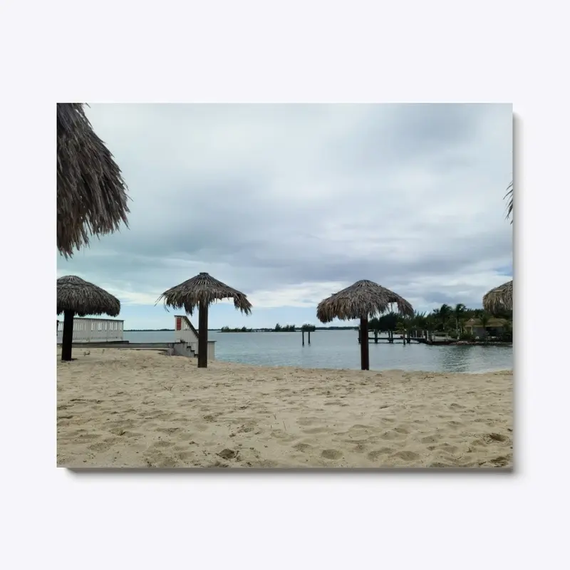 A small beach in the Bahamas